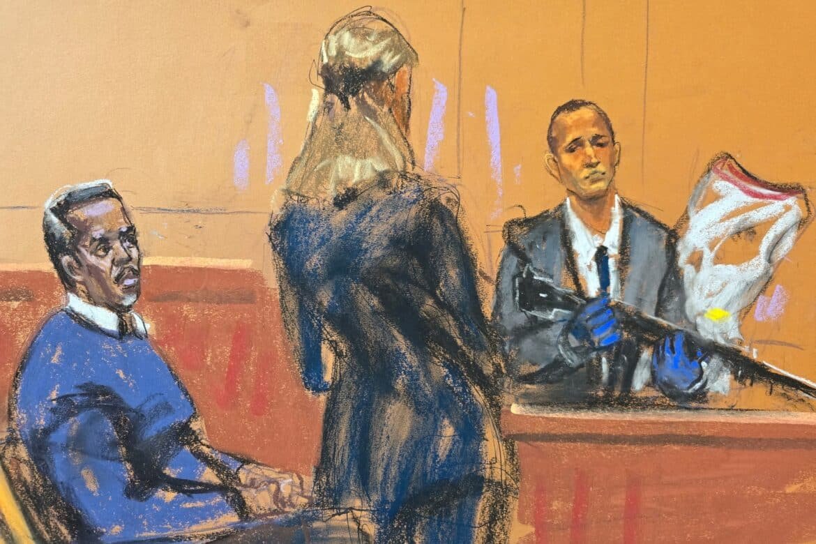 Photo: Prosecutor Madison Smizer questions to the special agent of national security investigations Gerard Gannon in Sean "Diddy" Combs sex trafficking trial in New York City, May 20, 2025.