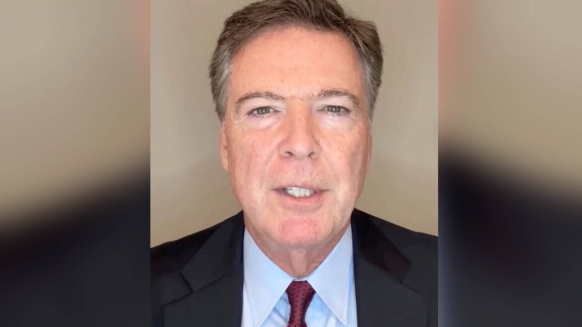 Photo: FBI's former director James Comey speaks in a video message that was innocent 