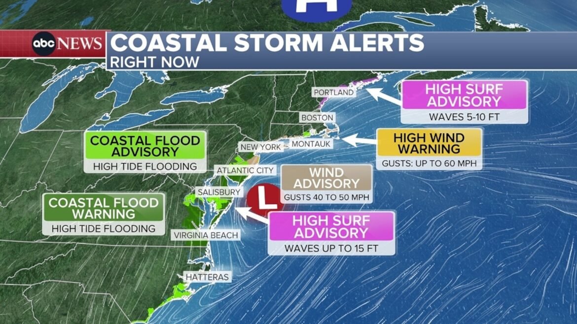 Powerful nor'easter hits East Coast with heavy rain, strong winds: What you need to know about the forecast

