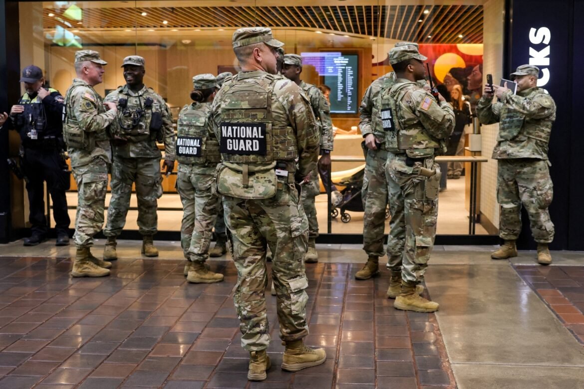 States will have National Guard rapid response units for civil PHOTO: FILE PHOTO: Members of the National Guard at Union Station in Washington, DC