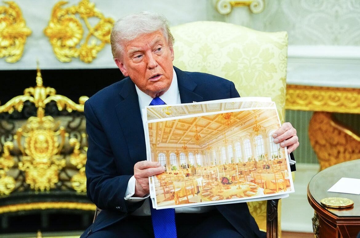 Trump likely to put his name on White House ballroom, Trump likely to put his name on White House ballroom, officials say