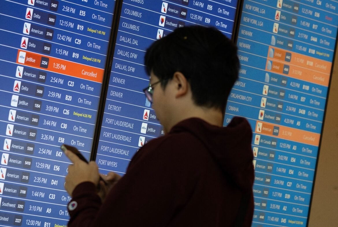 More than 1,100 flights canceled before dawn Tuesday, tracker says

