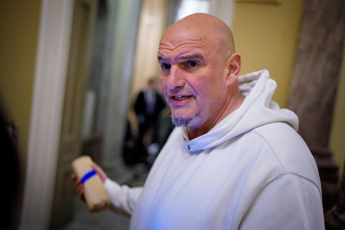 Senator John Fetterman hospitalized after falling near his home

