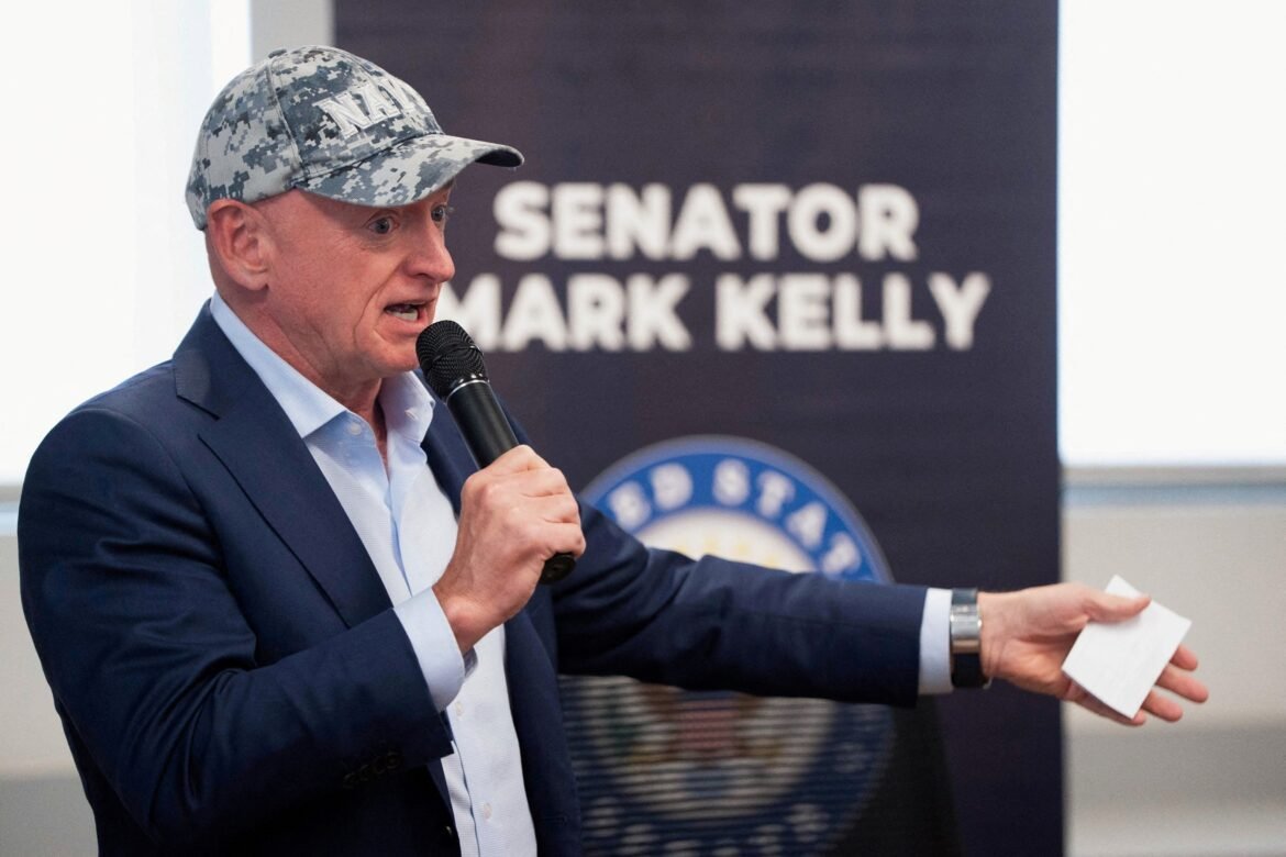 PHOTO: FILE PHOTO: Senator Mark Kelly hosts town hall in Sierra Vista, Arizona