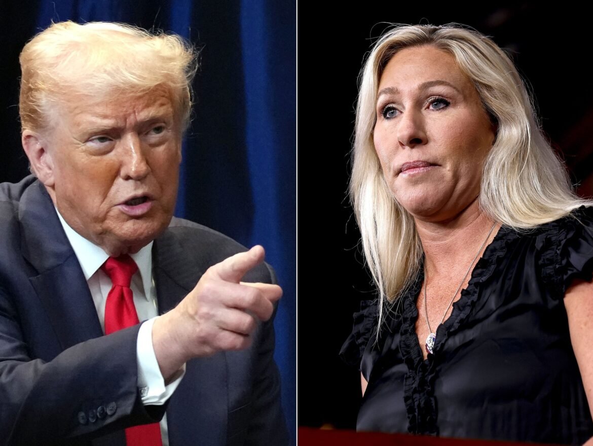 Trump and Marjorie Taylor Greene engage in war of words over Epstein investigation

