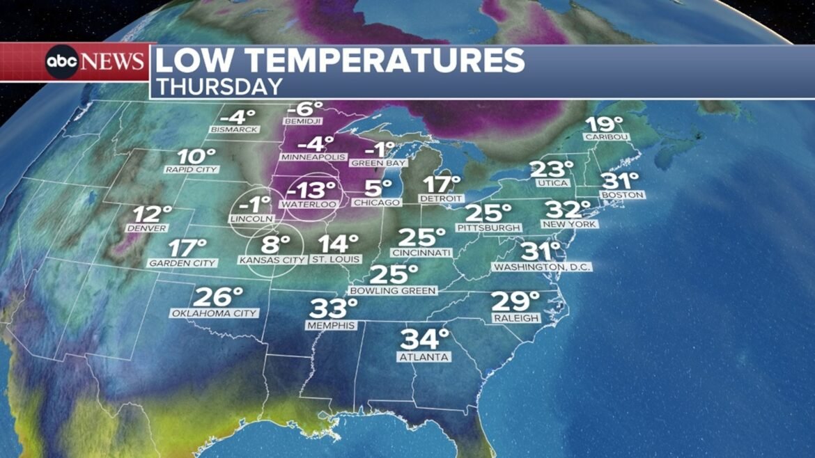 Arctic blast invades the Midwest and Northeast: latest forecast

